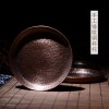 一铜家居 锤纹铜杯托 手工制作铜杯垫铜杯托铜茶托